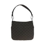 Gucci Shoulder Bag 001 3166 Nylon Dark Brown SilverMetal One Shoulder Bag Women