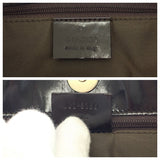 Gucci Shoulder Bag 001 3166 Nylon Dark Brown SilverMetal One Shoulder Bag Women