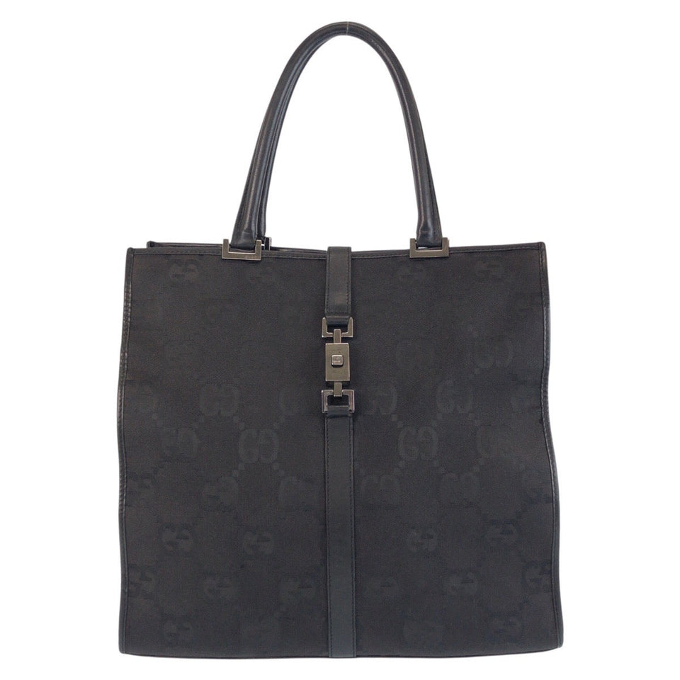 Gucci Tote Bag 002 1064 GG canvas, leather Black black Tote Bag Shoulder Bag Jackie GG Jumbo Women