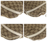 Gucci Shoulder Bag 204940 GG canvas, leather Beige Ivory Gold Metal Shoulder Bag Abbey Women