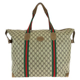 Gucci Boston Duffel bag 89 19 012 GG Supreme Canvas Brown Old Gucci Shelly Line Interlocking