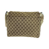 Gucci Shoulder Bag 146236 GG canvas Beige Ivory SilverMetal Shoulder Bag Messenger bag Women(Unisex)