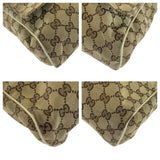 Gucci Shoulder Bag 146236 GG canvas Beige Ivory SilverMetal Shoulder Bag Messenger bag Women(Unisex)
