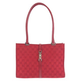 Gucci Shoulder Bag 002 1073 GG canvas, leather Red Silver Metal Shoulder Bag handbag Jackie Women