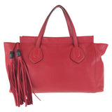 Gucci Tote Bag 354469 leather Red Gold Metal Tote Bag Shoulder Bag Bamboo Women