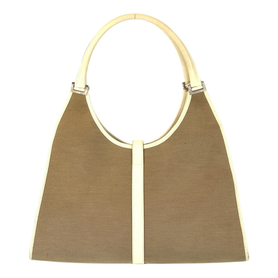 Gucci Shoulder Bag 002 1066 Canvas, Leather Beige Ivory Jackie Women
