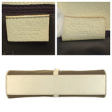 Gucci Shoulder Bag 002 1066 Canvas, Leather Beige Ivory Jackie Women