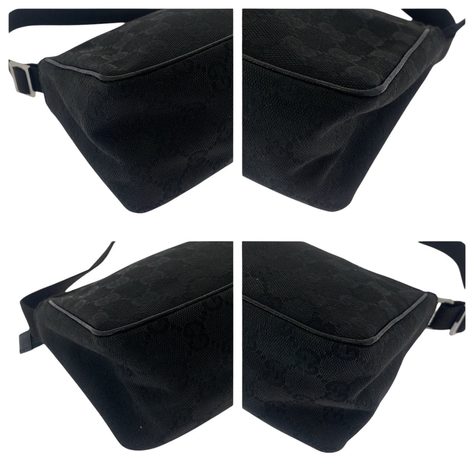 Gucci Handbag 106644 GG canvas Black SilverMetal Handbag accessory pouch Women