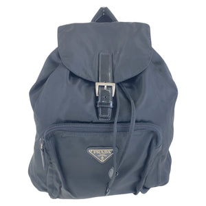 Prada Tessuto Triangle Logo Plate Nylon Backpack 501772