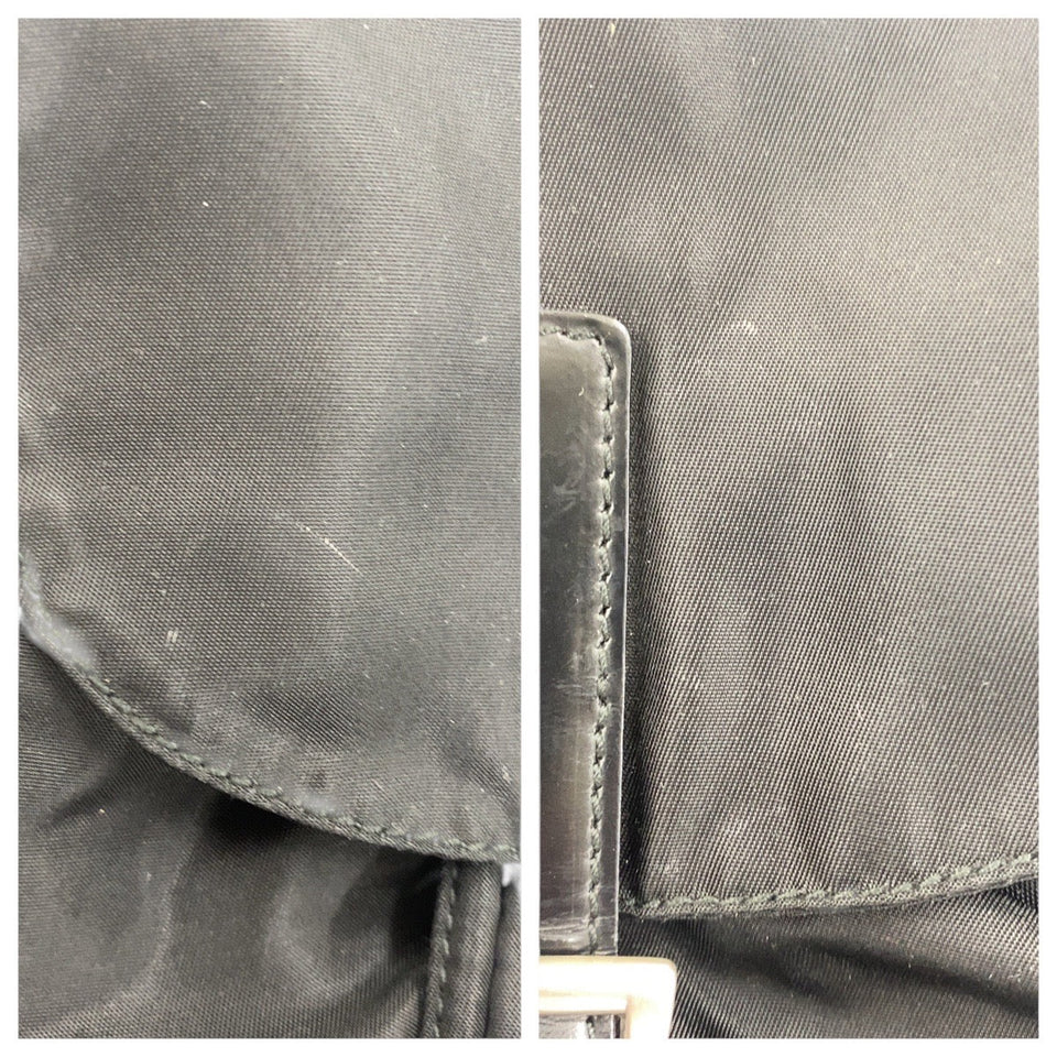 Prada Tessuto Triangle Logo Plate Nylon Backpack 501772