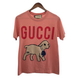 Gucci Short sleeve T-shirt 580762 XJBSX cotton pink Embroidery Rhinestone Women XS