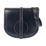 Hermes Shoulder Bag Box scarf Navy Gallopard