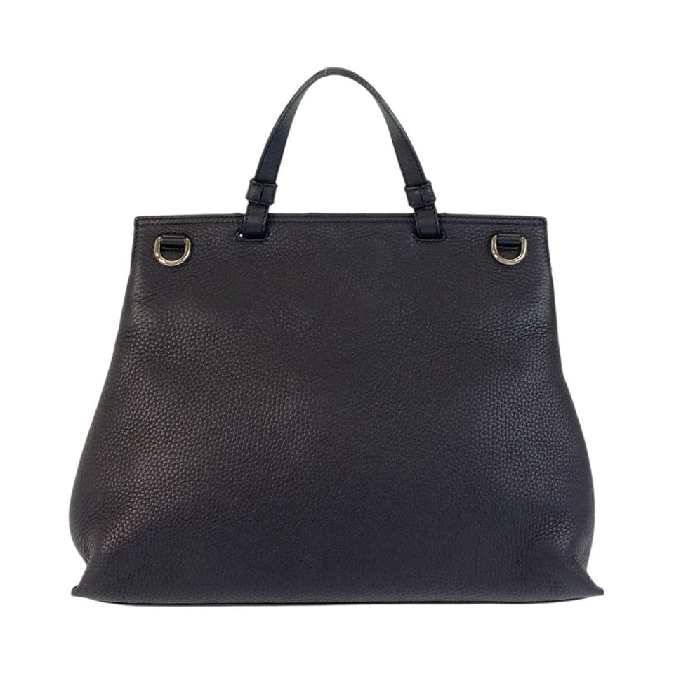 Gucci Handbag 392013 leather Black SilverMetal Handbag Shoulder Bag 2way Bamboo daily Women