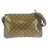 Gucci Shoulder Bag 189749 Coated canvas beige Crossbody Shoulder Bag GG crystal Women(Unisex)