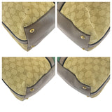 Gucci Tote Bag 309621 GG canvas, leather Beige Brown Gold Metal Tote Bag Shoulder Bag 2way Sherry line Women