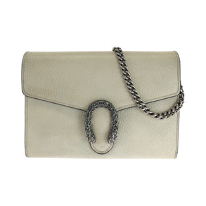 Gucci Shoulder Bag 401231 leather White SilverMetal Dionysus