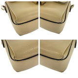 Gucci Shoulder Bag 607720 leather Ivory Gold Metal Crossbody Chain Shoulder Bag Interlocking Women