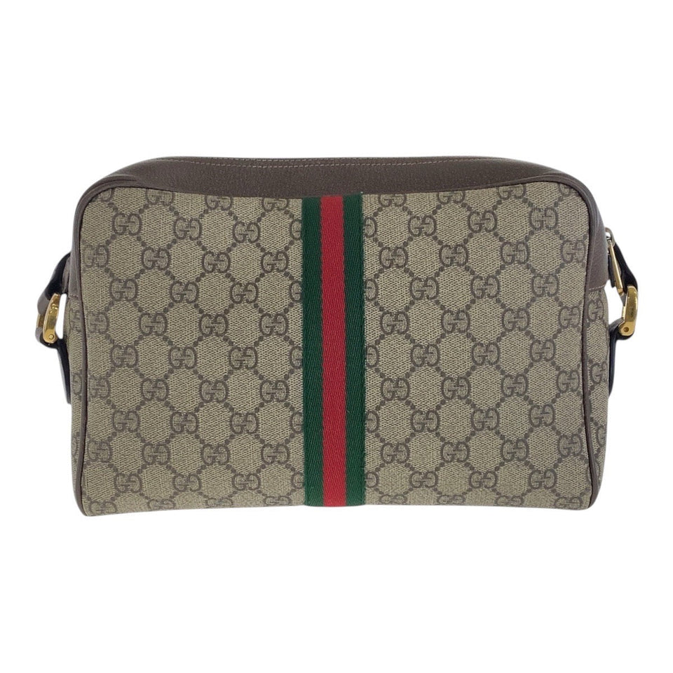 Gucci Shoulder Bag 517060 GG Supreme canvas, leather Beige Gold Metal Crossbody Shoulder Bag Sherry Line Ophidia Women