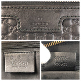Gucci business bag 419775 leather Black black business bag clutch bag Micro Guccisima mens