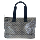 Gucci Tote Bag 155524 Coated canvas Gray black Tote Bag Shoulder Bag Shoulder Bag Women(Unisex)