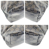 Gucci Tote Bag 155524 Coated canvas Gray black Tote Bag Shoulder Bag Shoulder Bag Women(Unisex)