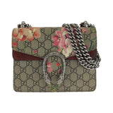Gucci Shoulder Bag 421970 GG Supreme Canvas Beige Multicolor SilverMetal GG Blooms Dionysus