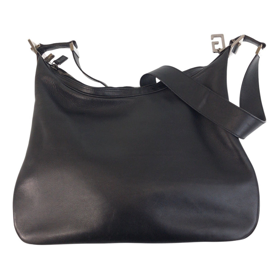 Gucci Shoulder Bag 001-3341 leather Black SilverMetal Women
