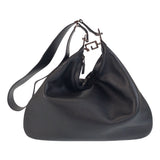 Gucci Shoulder Bag 001-3341 leather Black SilverMetal Women