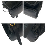 Gucci Backpack 003 2058 0016 Suede, Leather Black Brown Gold Metal Backpack Backpack Bamboo Women