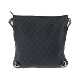 Gucci Shoulder Bag 268642 GG canvas Black SilverMetal Shoulder Bag pochette Abbey Women