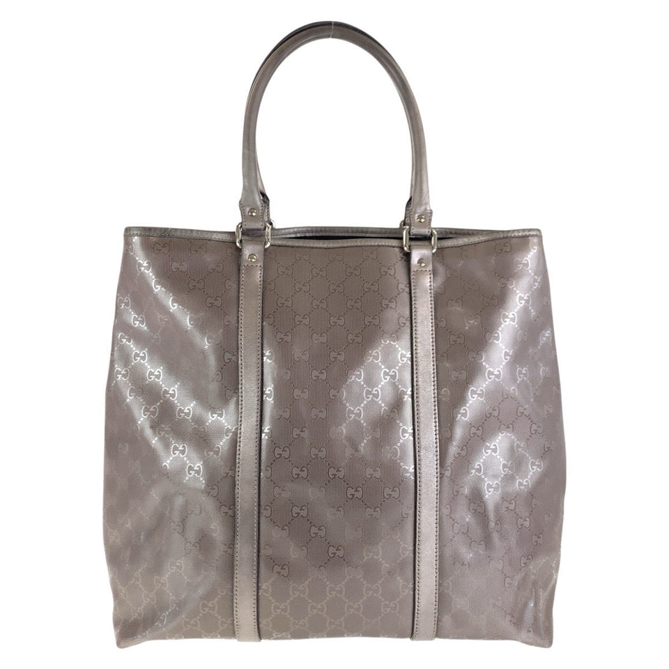 Gucci Tote Bag 223668 GG canvas, leather Brown Silver Metal Tote Bag Shoulder Bag GG implementation GG implementation Women(Unisex)