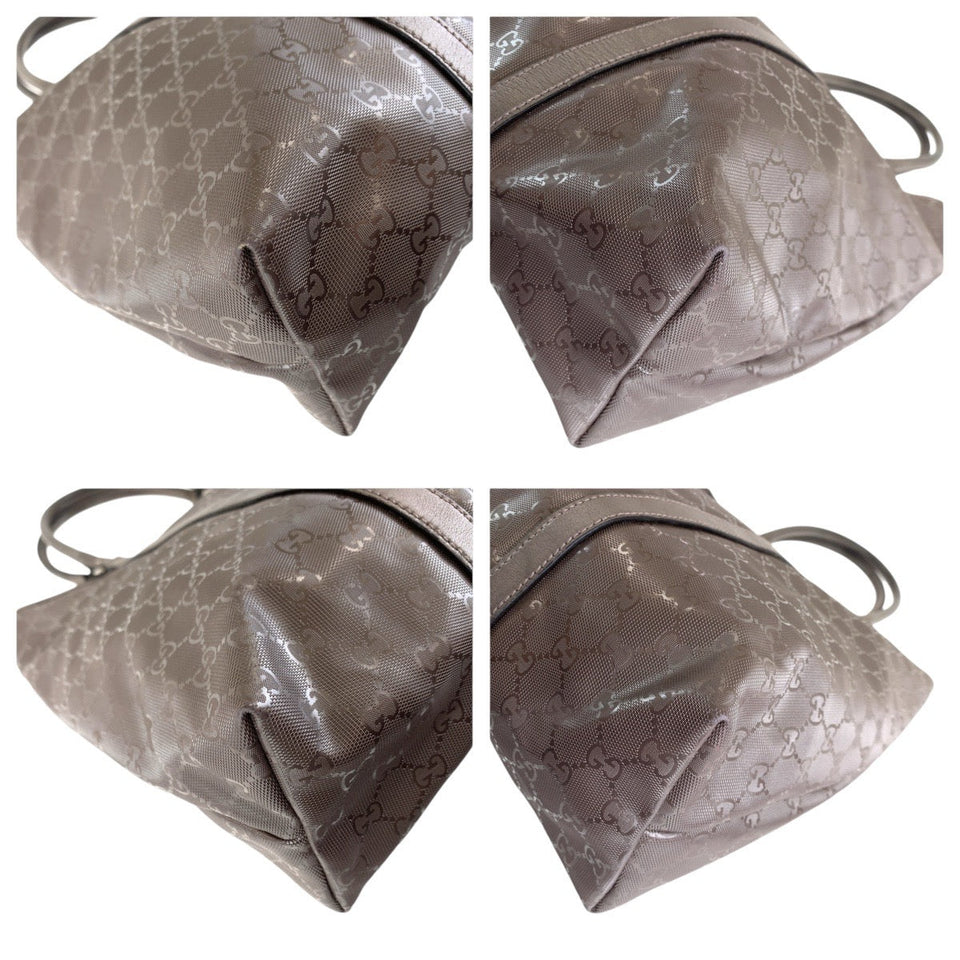 Gucci Tote Bag 223668 GG canvas, leather Brown Silver Metal Tote Bag Shoulder Bag GG implementation GG implementation Women(Unisex)