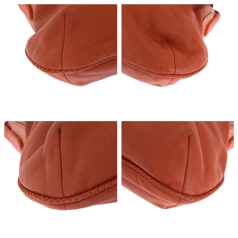 Gucci Shoulder Bag 338985 leather Orange Brown Gold Metal Shoulder Bag Messenger bag Bamboo Women