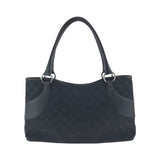 Gucci Tote Bag 113015 GG canvas Black SilverMetal Tote Bag handbag Women