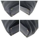 Gucci Tote Bag 002 2122 0507 leather Black GoldMetal Tote Bag Shoulder Bag Bamboo Women