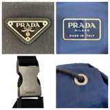 Prada Tessuto Triangle Logo Plate Nylon Backpack
