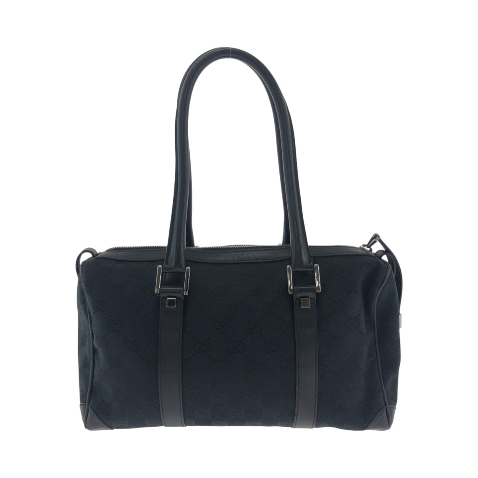 Gucci Handbag 000 0851 GG canvas Black SilverMetal Handbags Mini Boston Duffel bag Women
