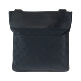 Gucci Shoulder Bag 019 0348 GG canvas Black SilverMetal Shoulder Bag pochette Women