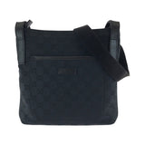 Gucci Shoulder Bag 122793 GG canvas Black SilverMetal Shoulder Bag pochette Women