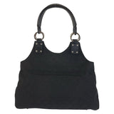 Gucci Shoulder Bag 132260 GG canvas, leather Black SilverMetal Shoulder Bag Tote Bag Women