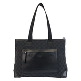 Gucci Tote Bag 34339 GG canvas, leather Black SilverMetal Tote Bag Shoulder Bag Women