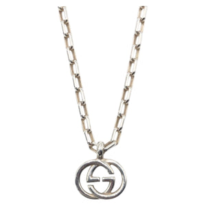 Gucci Necklace 4217G 8402 SV925 Silver Silver Interlocking G