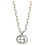 Gucci Necklace 4217G 8402 SV925 Silver Silver Interlocking G