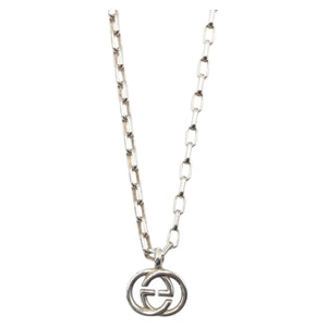 Gucci Necklace 4217G 8402 SV925 Silver Silver Interlocking G