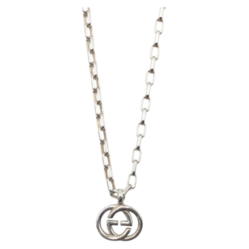 Gucci Necklace 4217G 8402 SV925 Silver Silver Interlocking G