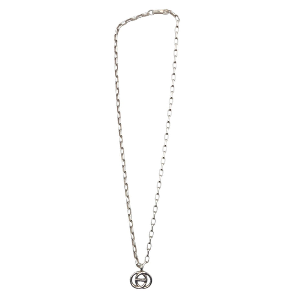 Gucci Necklace 4217G 8402 SV925 Silver Silver Interlocking G
