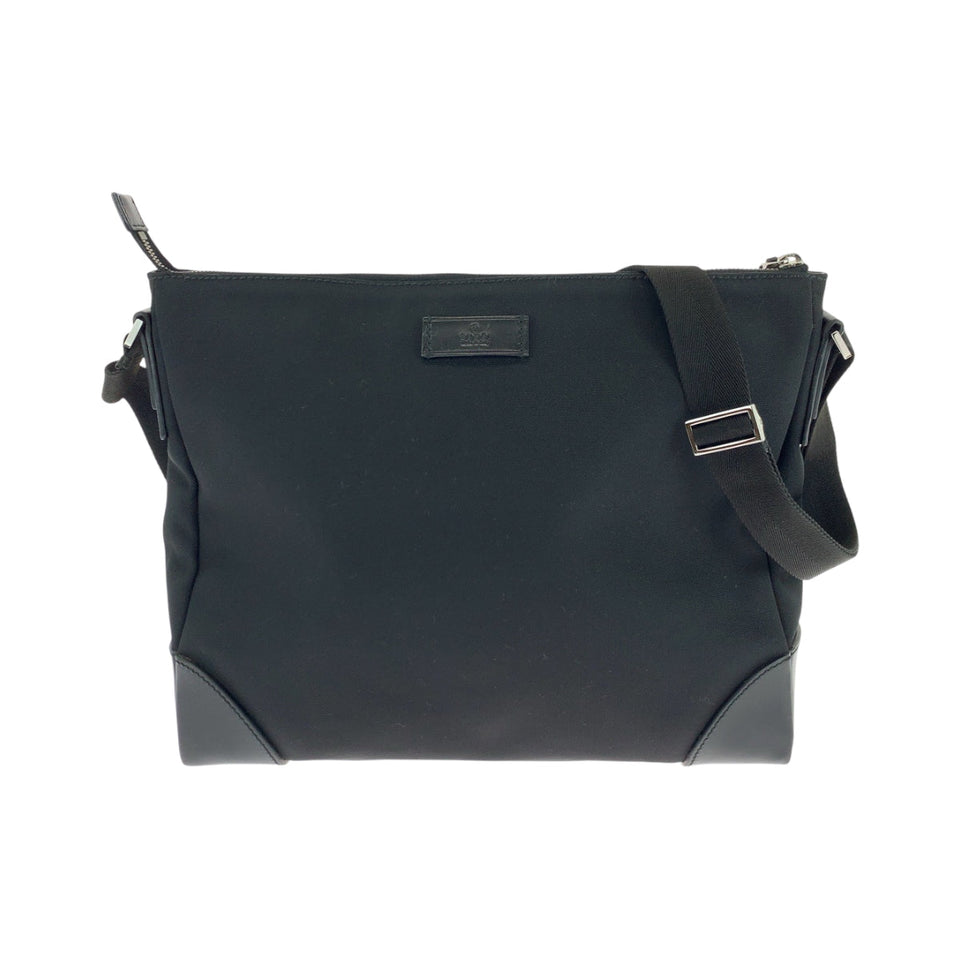 Gucci Shoulder Bag 110054 Nylon Black SilverMetal Shoulder Bag Messenger bag Women