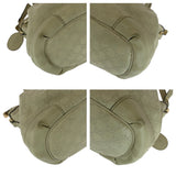 Gucci Shoulder Bag 247902 leather Ivory Gold Metal Shoulder Bag Handbag 2way Guccisima Sukey Women