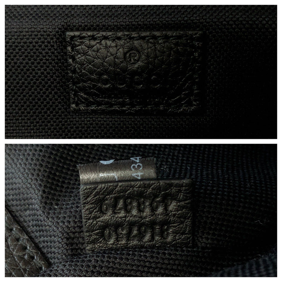 Gucci Backpack 816750 leather Black SilverMetal medium