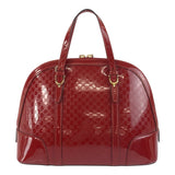 Gucci Handbag 309617 enamel Red Gold Metal Handbag Shoulder Bag 2way Micro Guccisima Women